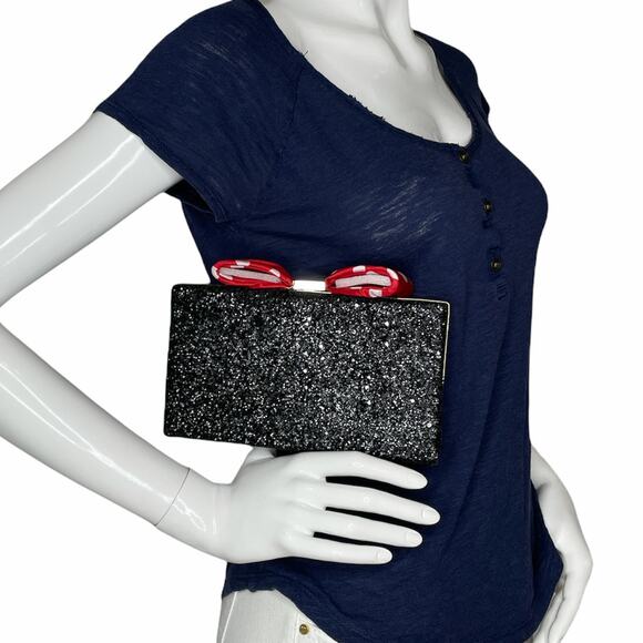 Kate Spade minnie mouse minnie bow clasp Clutch - Picture 5 of 12
